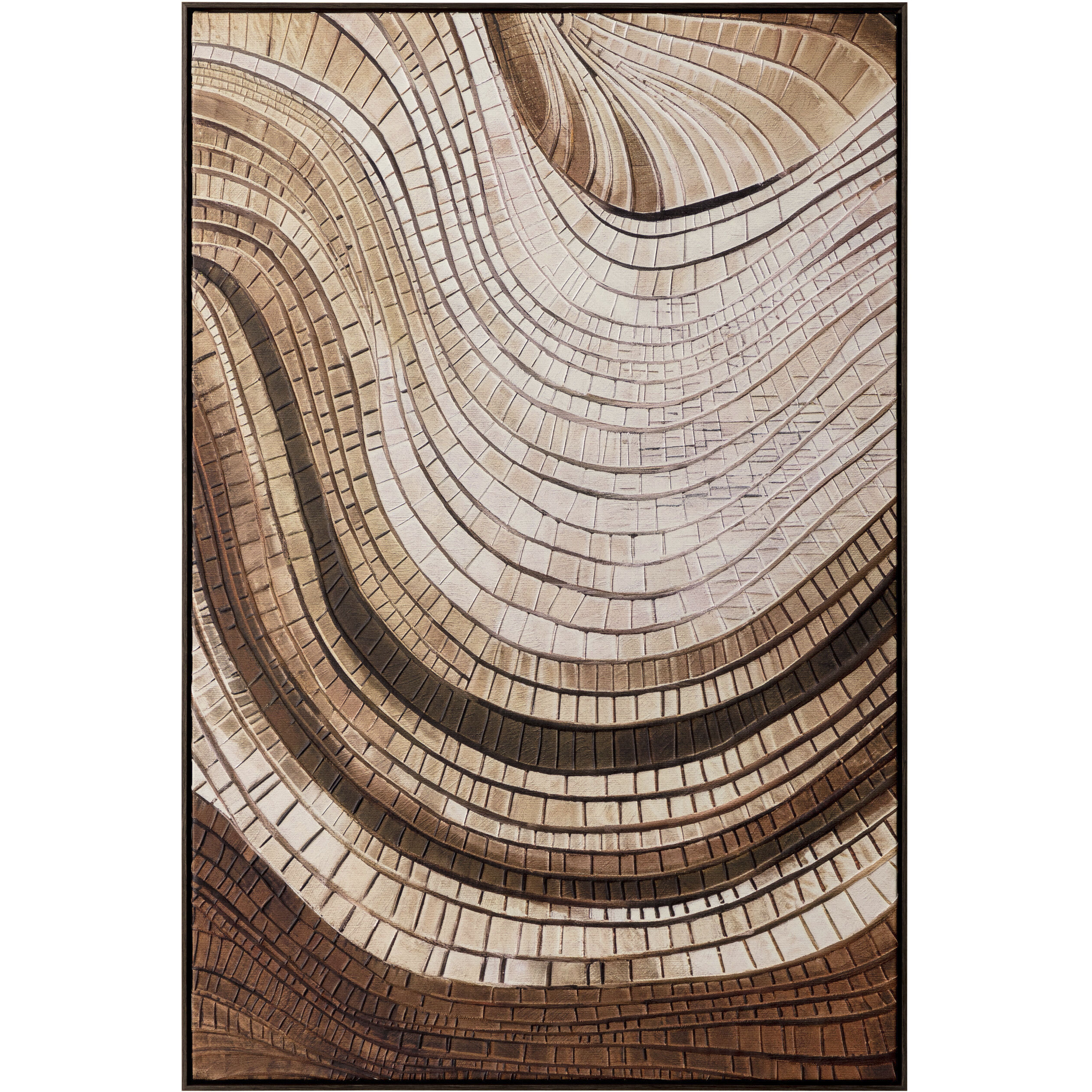 Turning Point II Bronze Floater Frame Luxe Art